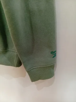 Sudadera Reebok verde con logo