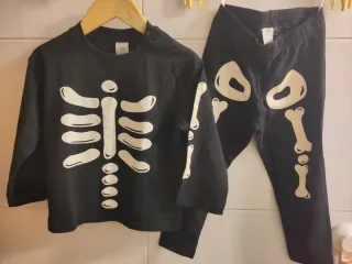 ✅ Pijama esqueleto niño H&M T.92
