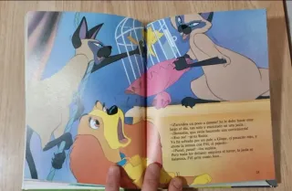 Clásico cuento Disney,"La dama y el vagabundo".