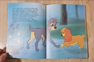 Clásico cuento Disney,"La dama y el vagabundo".