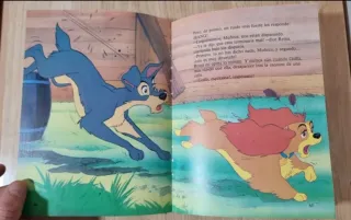 Clásico cuento Disney,"La dama y el vagabundo".