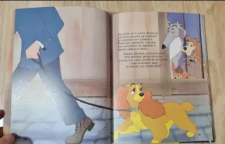 Clásico cuento Disney,"La dama y el vagabundo".