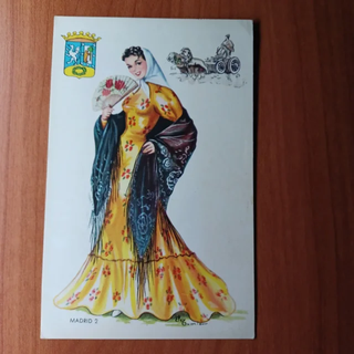 8 Postales Trajes Regionales España Años 60-70