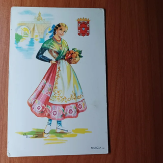 8 Postales Trajes Regionales España Años 60-70