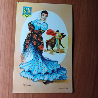 8 Postales Trajes Regionales España Años 60-70