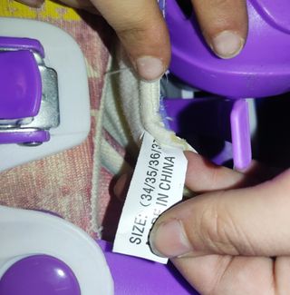 Patines ajustables niña T34-37 morados