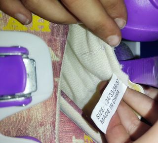 Patines ajustables niña T34-37 morados