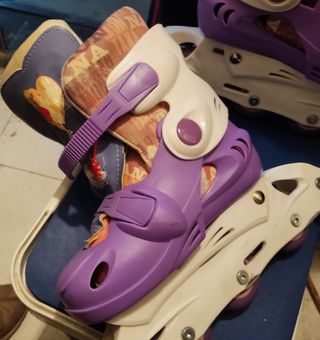Patines ajustables niña T34-37 morados