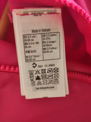 ✅ Neopreno niña Nabaiji 2-3 años UPF 50+