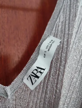 Conjunto plateado Zara