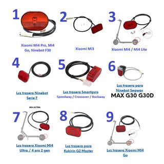 Luz guardabarros Smartgyro, Xiaomi, Kukirin