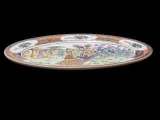 Vassoio Ovale Cinese Inizio '900
