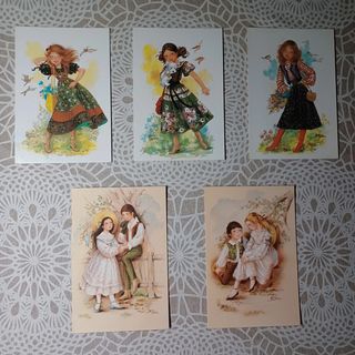 5 Postales Antiguas Maria Rosa Garcia