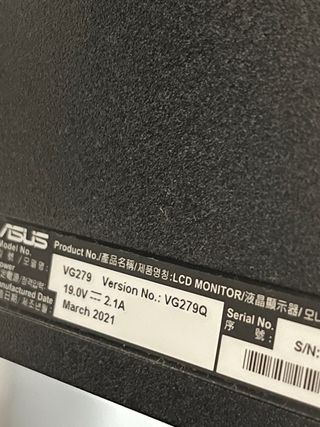 Monitor Gaming Asus Negro