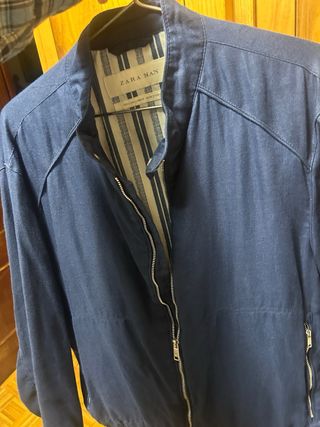 Camisa Zara Hombre Azul