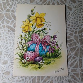 4 Postales Pascua años 60-70 (Mary May)