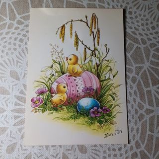 4 Postales Pascua años 60-70 (Mary May)