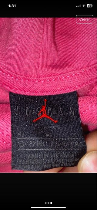 Sudadera Jordan Rosa con Estampado