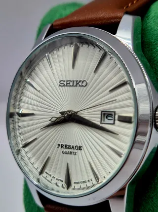 Reloj Mod Seiko Presage Cuarzo Marrón/Plata
