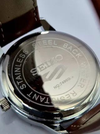 Reloj Mod Seiko Presage Cuarzo Marrón/Plata