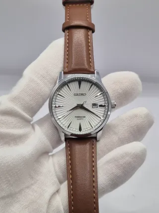 Reloj Mod Seiko Presage Cuarzo Marrón/Plata