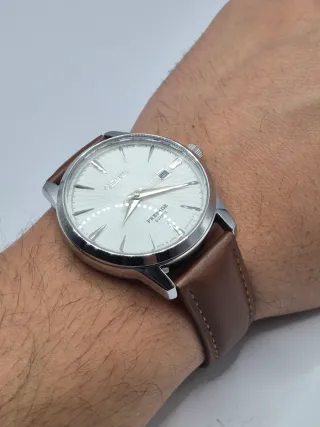 Reloj Mod Seiko Presage Cuarzo Marrón/Plata