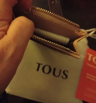 Tarjetero Tous Beige