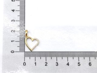 colgante oro 18k con piedra con circonita