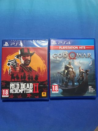 PS4 Red Dead Redemption 2 y God of War