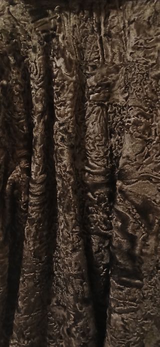 Abrigo de Astracán Negro 3/4