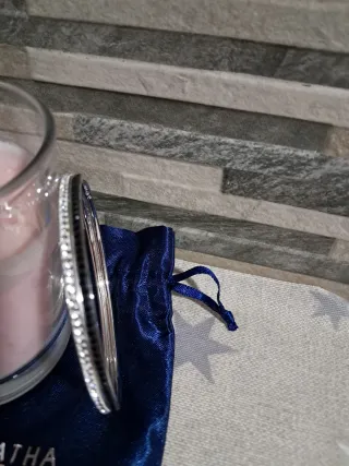 Pulsera Agatha circonitas brillantes y negras