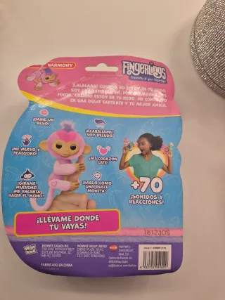 Fingerlings Bebé Mono Rosa