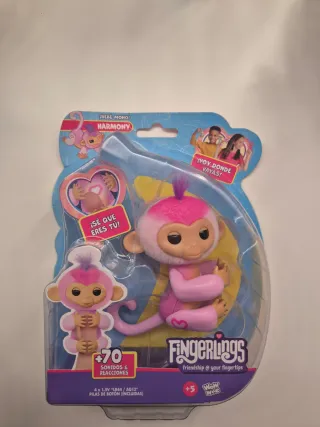 Fingerlings Bebé Mono Rosa