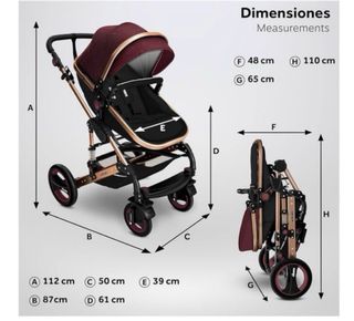 Carrito Bebe Kiduku 3 en 1 Original