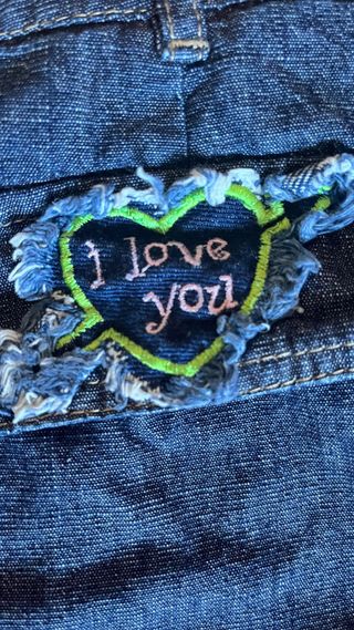 Pantalón ancho Promod azul