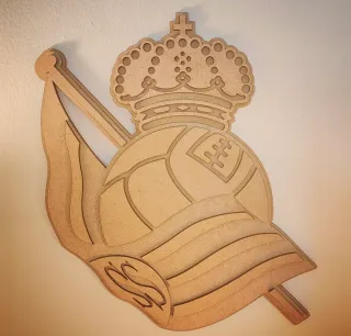 Escudo Real Sociedad Madera