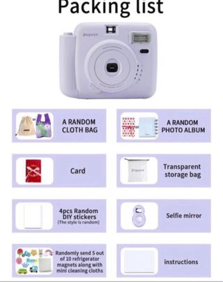 Cámara instantánea Popoto + Accesorios