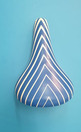 Selim de Bicicleta bmx mtb Azul e Branco novo