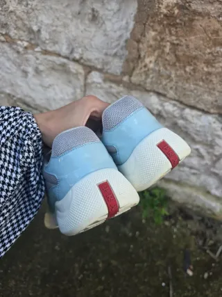 Zapatillas Prada Azul y Blanco