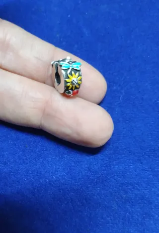 Charm Clip Mariquita Libélula Flor Pulsera Pandora