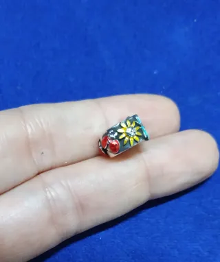 Charm Clip Mariquita Libélula Flor Pulsera Pandora