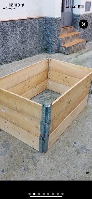 Cajones de madera para jardín