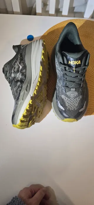 Zapatillas Hoka Hombre Gris/Verde