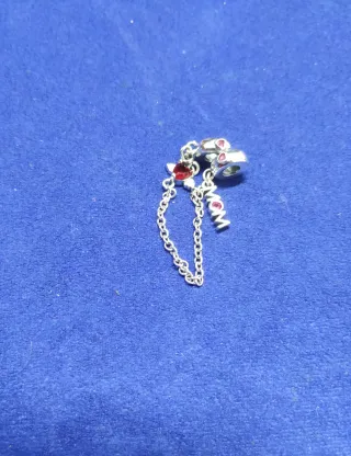 Cadena Seguridad Mamá Corazón Plat pulsera Pandora