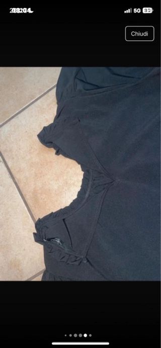 Camicietta nera donna S