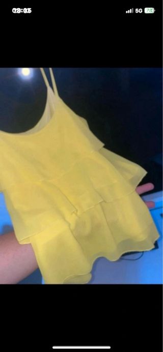 Blusa donna gialla taglia S