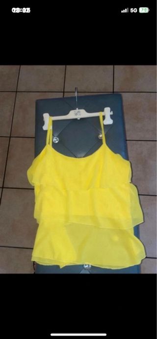 Blusa donna gialla taglia S