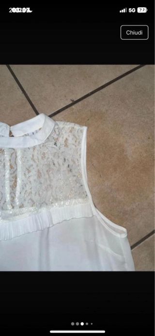 Bluse bianca Piazza Italia donna XL