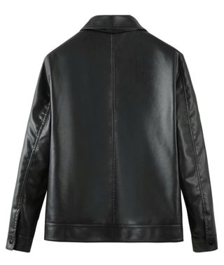 Chaqueta de cuero negra