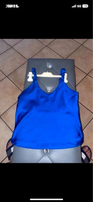 Blusa Zuiki blu elettrico taglia S